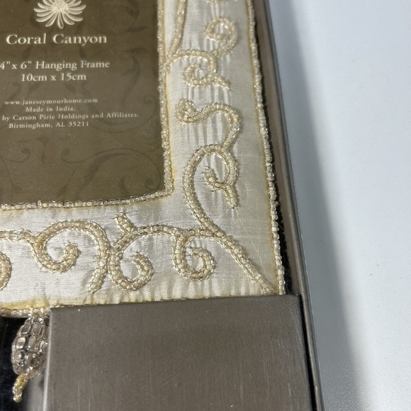 Jane Seymour Coral Canyon 4x6" Hanging Photo Frame Made In India - Picture 7 of 9